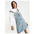Tommy Hilfiger Tommy Jeans X Looney Tunes Latzkleid Hellblau - Ansicht 7