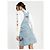 Tommy Hilfiger Tommy Jeans X Looney Tunes Latzkleid Hellblau - Ansicht 8