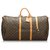 Louis Vuitton Brown Monogram Keepall Bandouliere 60 Leather Cloth  ref.228240