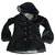 Autre Marque Girl Coats outerwear Black Silvery Wool  ref.228467