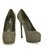 Yves Saint Laurent YSL Tribute TRIBTOO Gray Suede Leather Round toe Platform Heels Pumps 40 Dark grey  ref.228558
