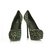 Yves Saint Laurent - Escarpins à talons tribtoo en poil de veau léopard gris 40 chaussures Fourrure  ref.228566