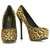Yves Saint Laurent Brown Leopard Calf Hair Tribute Tribtoo Heels Pumps 40 shoes Fur  ref.228575