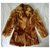 Sam Rone Murmel (Marmot) Short Brown  Fur Coat  ref.228607