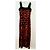 Diane Von Furstenberg Vestido largo de seda DvF Lourosa Negro Roja Púrpura - vista 4
