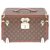 Superbe et Rare Malle Vanity Case Commode Louis Vuitton en toile monogram au pochoir Marron  ref.229229