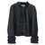 Gucci Black Ruffle leather jacket Sz 44  ref.229512