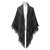 gucci, new gray and black wool and silk stole Dark grey  ref.229578