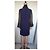 Abito Pierre Balmain in Crepe Blu Navy e Chiffon Nero - vista 2