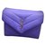 Saint Laurent Lou Lou toy in leather Purple  ref.229850