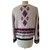 Armand Ventilo Knitwear Red Cream Olive green Wool  ref.230085
