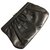 Pura Lopez Clutch bags Black Silver hardware Leather Metal  ref.230186