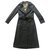 Marella Wool blend long coat Dark grey Nylon  ref.230212