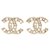 Chanel CC DIAMANTES E PÉROLAS Dourado Metal  ref.230218