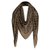 Louis Vuitton Brillance de monogramme Soie Marron  ref.230226