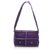 Bolsa de ombro Chanel Purple Choco Bar Patchwork Lã Roxo Pano  ref.230287