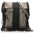 Yves Saint Laurent YSL Black Anita Canvas Shoulder Bag White Cream Leather Cloth Pony-style calfskin Cloth  ref.230320