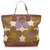 Céline Celine Brown Floral Canvas Tote Bag Multiple colors Leather Cloth Pony-style calfskin Cloth  ref.230332