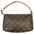 Louis Vuitton Clutch bags Brown Cloth  ref.230393