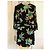 Sandro Bruni Kleid Schwarz mit Blumenmuster V Ausschnitt Mehrfarben - Ansicht 5