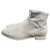 Chanel Ankle Boots Grey Deerskin  ref.230415
