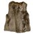 Theory Reversible Sleeveless Vest size M Brown Dark brown Leather Fur Lambskin Goatskin  ref.230450