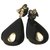 Giorgio Armani Earrings Black Steel  ref.230476