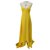 Dior Vestidos Amarelo Seda  ref.230523