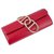 Hermès Embrague raro Roja Cuero  ref.230842