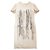 Chanel ''Arctic'' fringed dress Cream Tweed  ref.230844