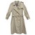 womens Burberry vintage t trench coat 42 Beige Cotton Polyester  ref.230933