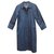 imperméable femme Burberry vintage t 36/38 Coton Polyester Bleu Marine  ref.230989