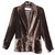 Christian Dior Boutique t moire velvet jacket 40 Dark brown Silk Viscose  ref.231042