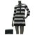 Vestido-túnica Chanel listrado de seda 38 Multicor  ref.231075
