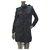 BALMAIN Parka-Mantel aus schwarz bestickter Baumwolle Gr.34  ref.231080
