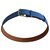 Hermès Etrévière belt (75) Blue Leather  ref.231122