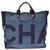 Chanel tote bag Blue Tweed  ref.231140