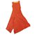Diane Von Furstenberg DvF asymmetrische Seide Renaxi Vintage-Kleid Rot Roh  ref.231212