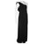 Tara Jarmon One shouldered long dress Black Polyester  ref.231222