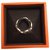 Hermès Anchor chain ring Silvery Silver  ref.231227