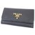 Prada Black Saffiano Key Holder Leather Pony-style calfskin  ref.231421