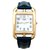 Hermès "Cape Cod" watch in yellow gold on leather, Mother of Pearl. Steel  ref.231582