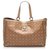 Gucci Brown Horsebit Abbey D-Ring Leather Tote Bag Beige Pony-style calfskin  ref.231612