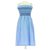 Claudie Pierlot robe Light blue Cotton  ref.231758