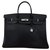 Hermès HERMES BIRKIN 40 Black Box Leder Schwarz  ref.231772