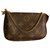 Louis Vuitton MINI POCHETTE ACCESSOIRES Brown Cloth  ref.231894