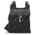 Chanel Black Old Travel Line Nylon Backpack White Cloth  ref.232011