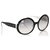 Chanel Black Round Tinted Sunglasses Plastic  ref.232070