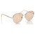Óculos de Sol Chanel Silver Redondos Coloridos Prata Metal  ref.232109