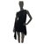 BALMAIN Embellished One Shoulder Black Tunic Dress Sz.40 Wool  ref.232238